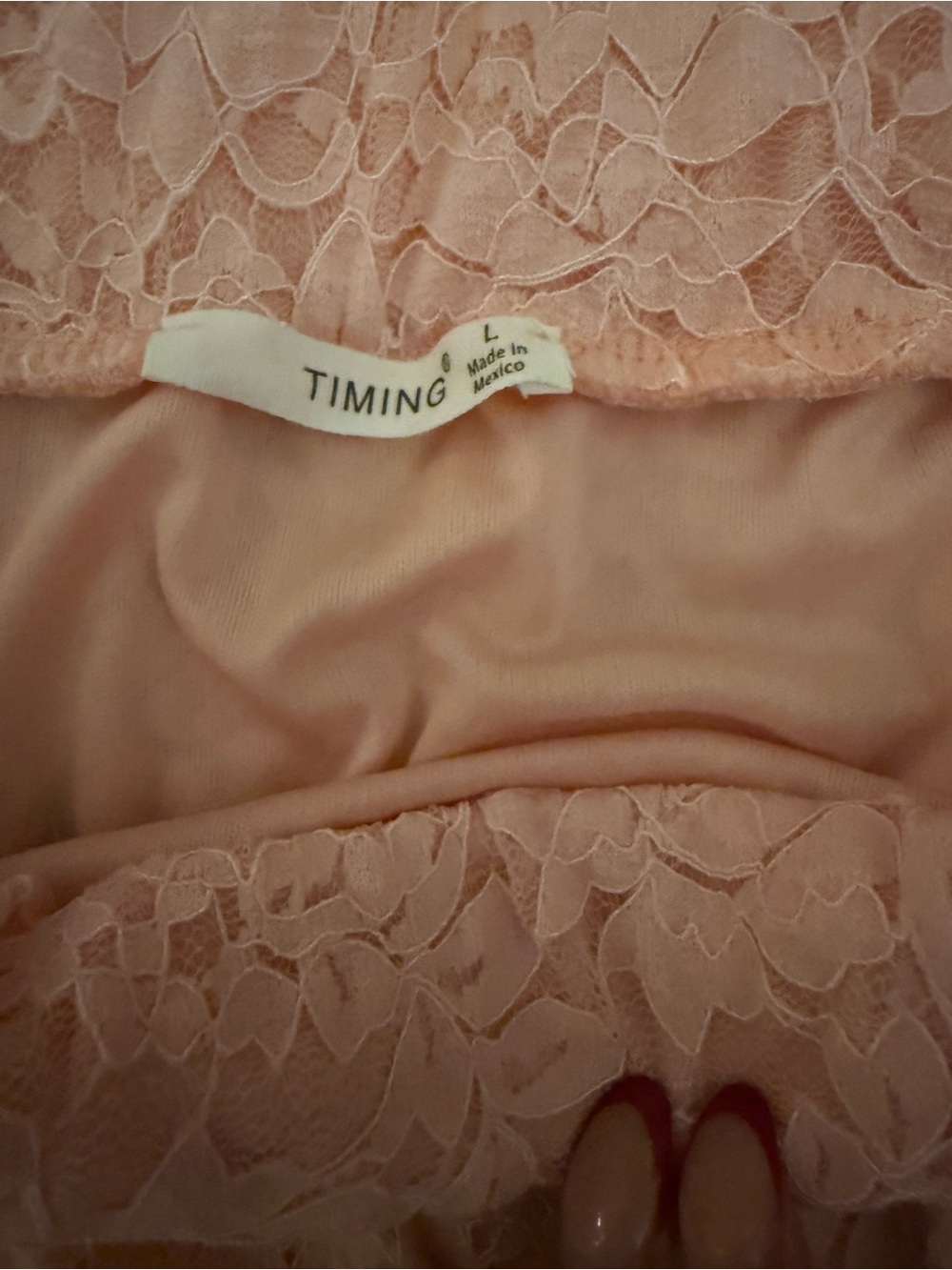 🌸 Peach Lace Cottagecore Two-Piece Set | Top M / Skirt L - Picture 4 of 4